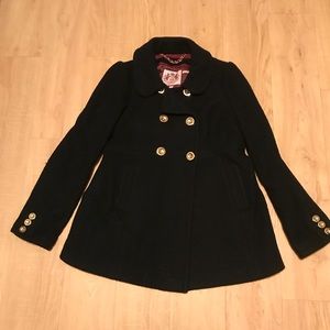 Juicy Couture Black Pea Coat